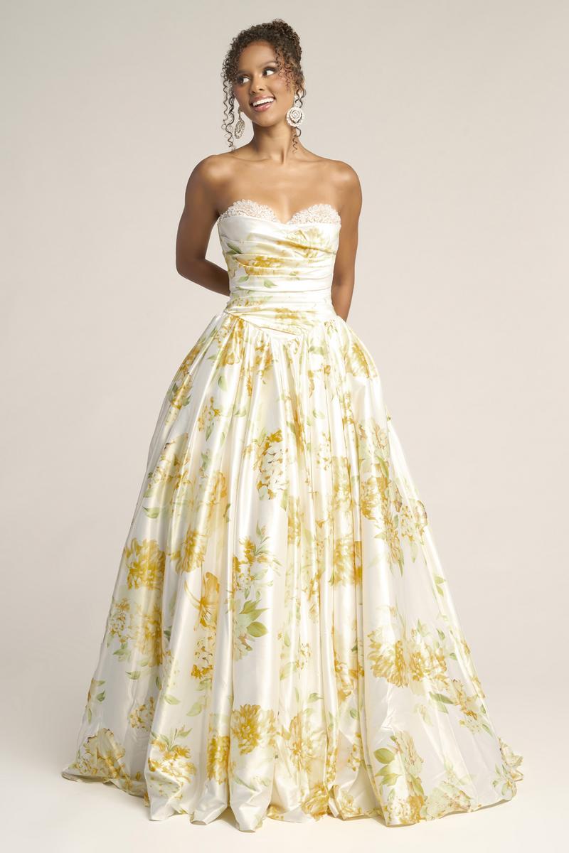 Portia and Scarlett Floral Ball Gown Dress PS26298