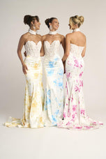 Portia and Scarlett Floral Print Prom Dress PS26299
