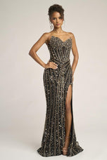 Portia and Scarlett Illusion Corset Prom Dress PS26403C