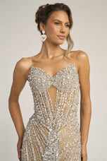 Portia and Scarlett Illusion Corset Prom Dress PS26403C