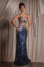 Portia and Scarlett Beaded Illusion Prom Dress PS26405C