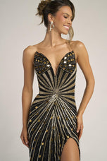 Portia and Scarlett Radiant Beaded Prom Dress PC26409C