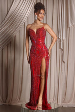 Portia and Scarlett Strapless Beaded Prom Dress PS26411C
