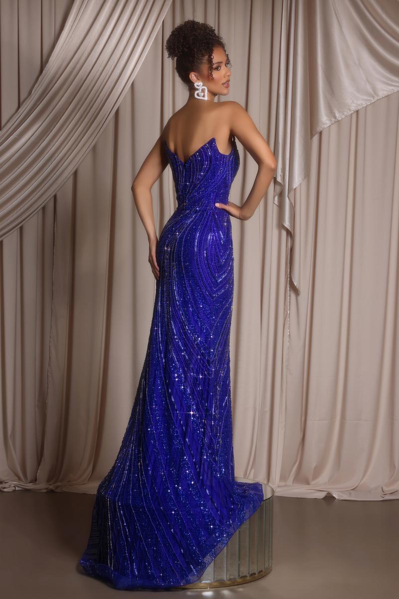 Portia and Scarlett Beaded Strapless Prom Dress PS24612C 9373627384039