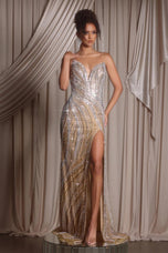 Portia and Scarlett Beaded Strapless Prom Dress PS24612C