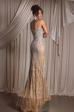 Portia and Scarlett Beaded Strapless Prom Dress PS24612C