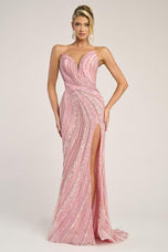 Portia and Scarlett Beaded Strapless Prom Dress PS24612C