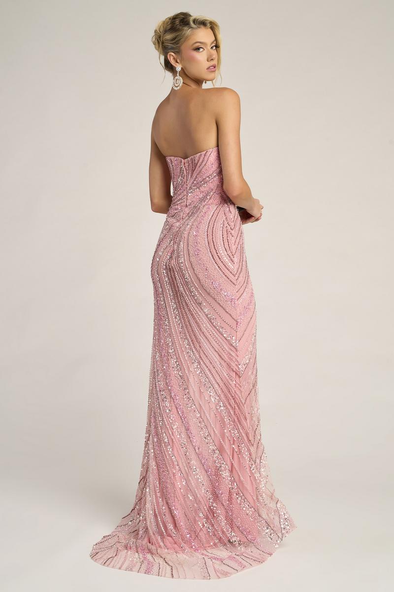 Portia and Scarlett Beaded Strapless Prom Dress PS24612C