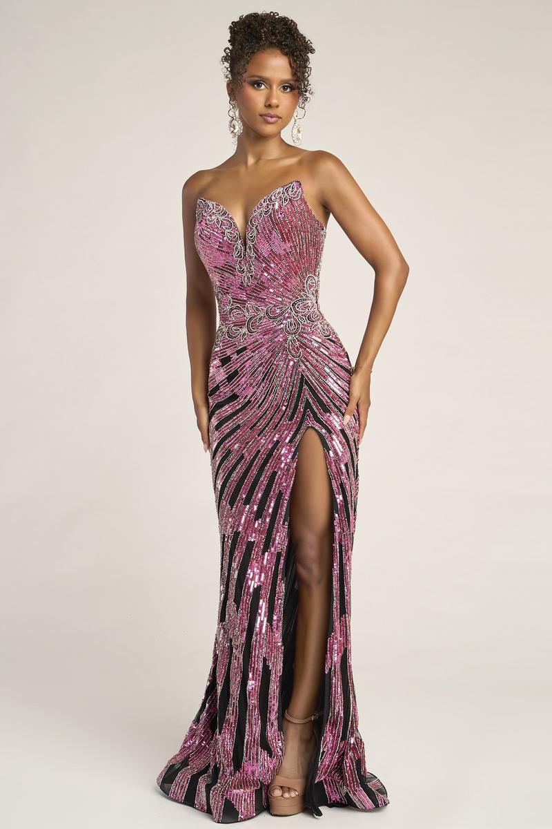 Portia and Scarlett Strapless Prom Dress PS26413C - B