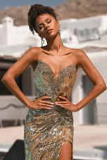 Portia and Scarlett Strapless Prom Dress PS26413C - B