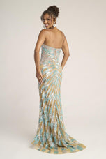 Portia and Scarlett Strapless Prom Dress PS26413C - B