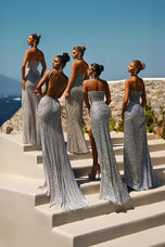 Portia and Scarlett Strapless Beaded Prom Dress PS26433C