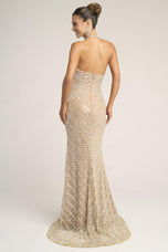 Portia and Scarlett Halter Beaded Prom Dress PS26452C