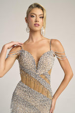 Portia and Scarlett Illusion Corset Prom Dress PS26428C