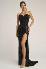 Portia and Scarlett Strapless Prom Dress PS26432C