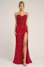 Portia and Scarlett Strapless Prom Dress PS26432C