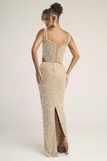 Portia and Scarlett Strapless Beaded Prom Dress PS26433C