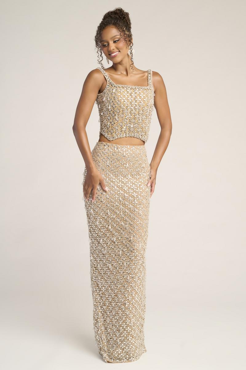 Portia and Scarlett Strapless Beaded Prom Dress PS26433C
