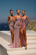 Portia and Scarlett Beaded Scoop Neck Prom Dress PS26438C