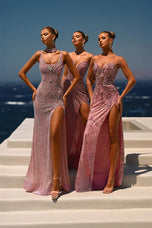 Portia and Scarlett Beaded Scoop Neck Prom Dress PS26438C