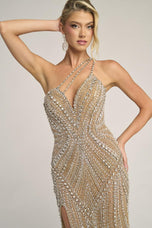 Portia and Scarlett One Shoulder Beaded Prom Dress PS26447C