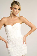 Portia & Scarlett Cocktail Rosette Skirt Dress PS26500