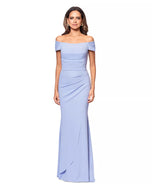 Xscape Evenings "Dani" Scuba Ruched Dress 6370X