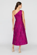 Kay Unger On Shoulder Midi Evening Dress 55115602