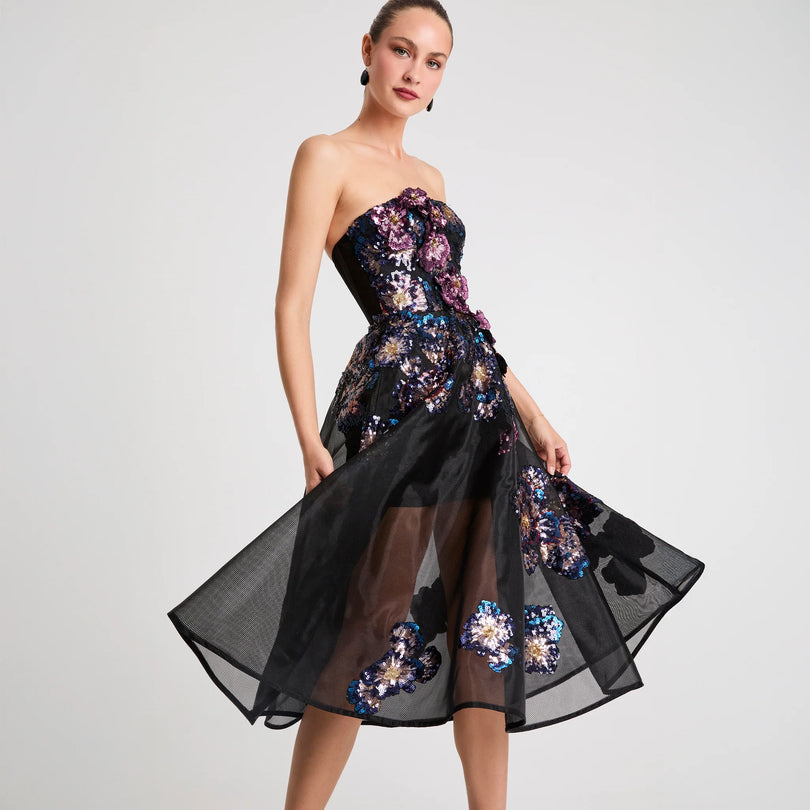 Helsi "Valeria" Strapless A-line Midi Dress DR6397