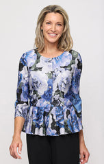 Alex Evening 3/4 Sleeve Button Up Blouse 8327906