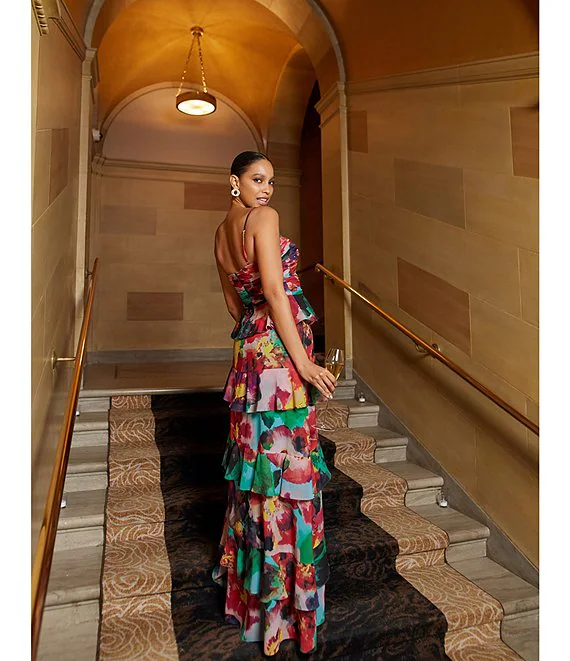Xscape Evenings Floral Gown 6372X Xscape Evenings Floral Gown 6372X