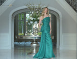 Rina di Montella Asymmetrical Neckline Fitted Dress RD2750