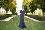 Rina di Montella A-Line Drape Evening Dress RD2974
