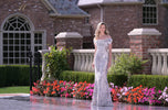 Rina di Montella Off The Shoulder Bow Fitted Dress RD3106