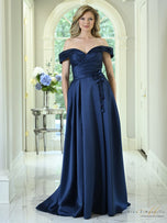 Rina di Montella Off Shoulder A-Line Gown RD3631