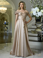 Rina di Montella Off Shoulder A-Line Gown RD3631