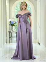 Rina di Montella Off Shoulder A-Line Gown RD3631