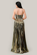 Ladivine Metallic A-line Prom Dress C153