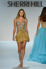 Sherri Hill Demi Couture Fringe Cocktail Dress 67248