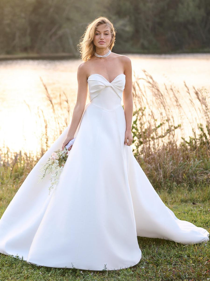 rebecca ingram wedding dresses Rebecca Ingram Brooke Strapless Mikado Bridal Gown