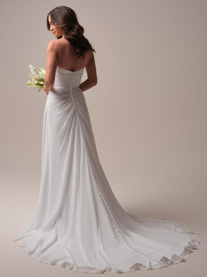 Rebecca Ingram "Francesca" Chiffon Strapless Bridal Gown Rebecca Ingram "Francesca" Chiffon Strapless Bridal Gown