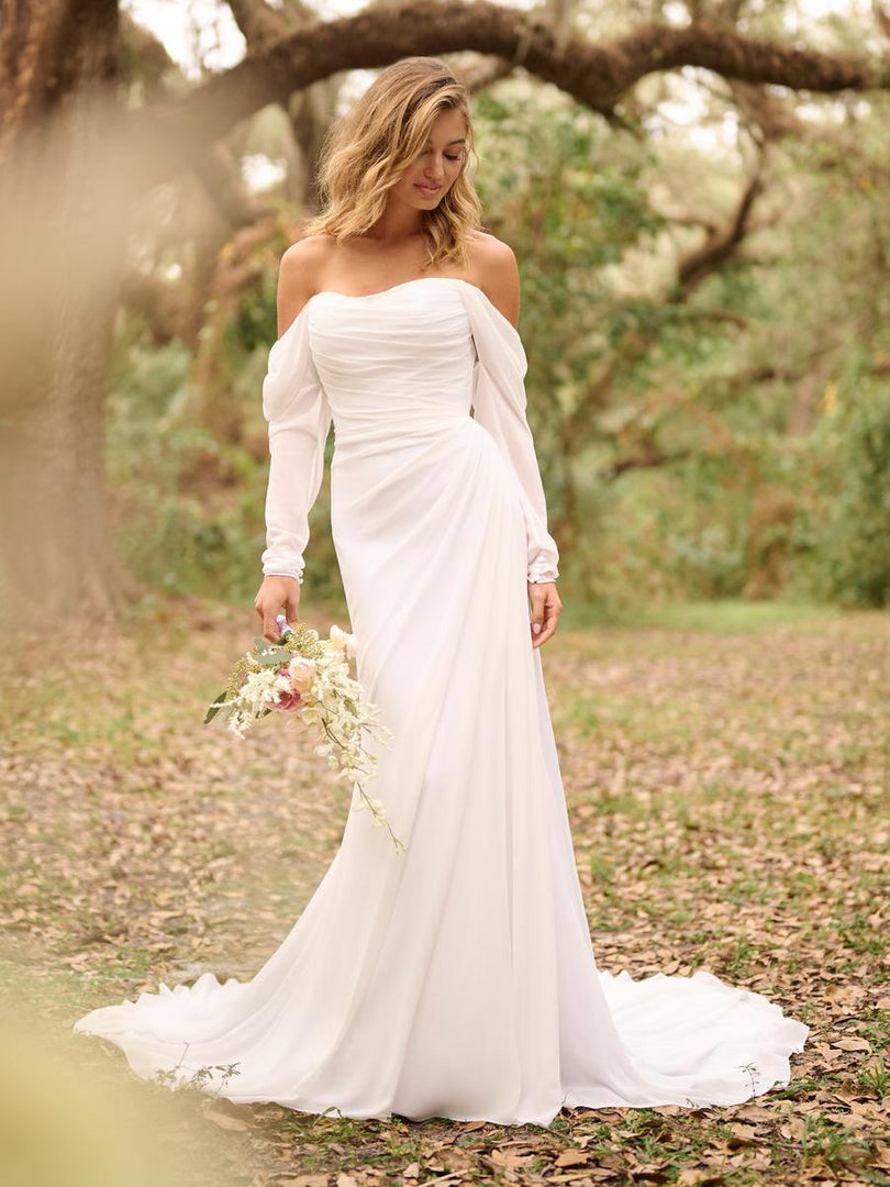 Rebecca Ingram "Francesca" Chiffon Strapless Bridal Gown Rebecca Ingram "Francesca" Chiffon Strapless Bridal Gown