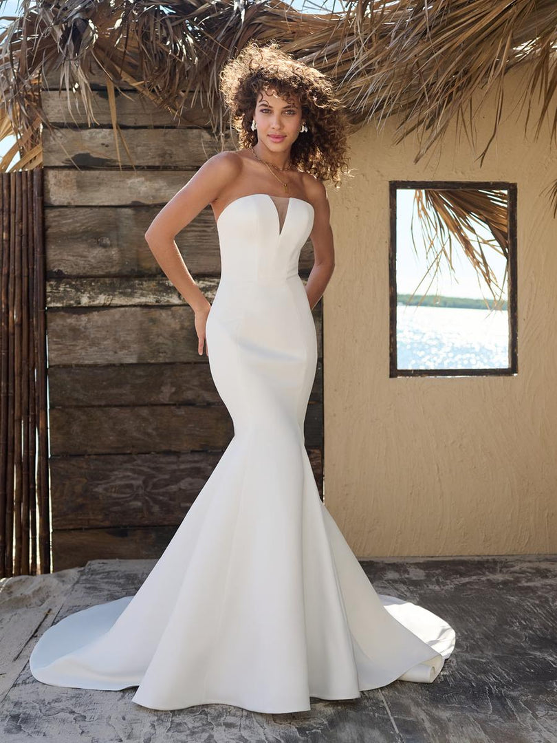 Mermaid Wedding Dresses Maggie Sottero High Neck Rebecca Ingram By