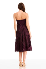 Dress the Population "Kailyn" Strapless Lace Midi Dress DDR366