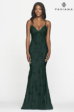 Faviana Glamour Long Lace Prom Dress S10508