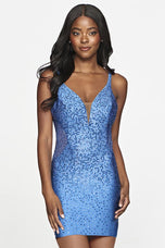 Faviana Side Cutout Short Dress S10623