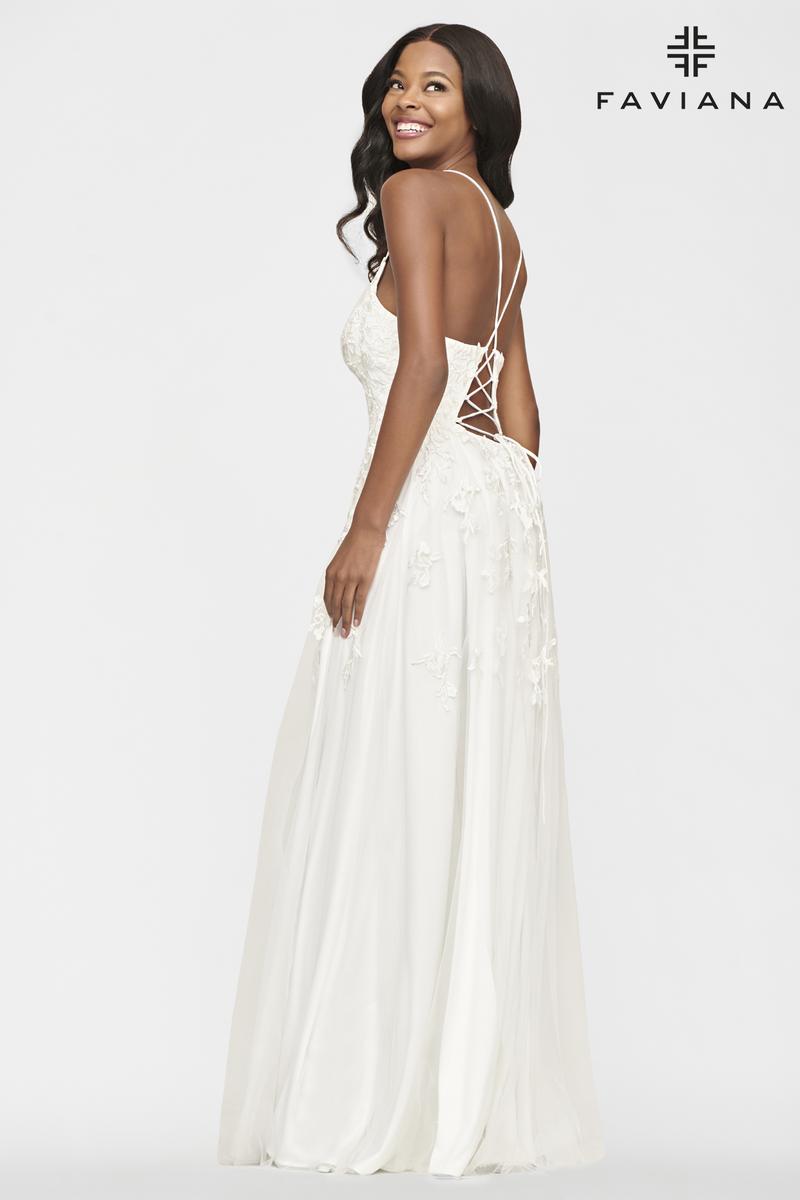 Faviana S10640 Prom Dress - Light Yellow | NewYorkDress Faviana S10640 Prom Dress - Light Yellow | NewYorkDress