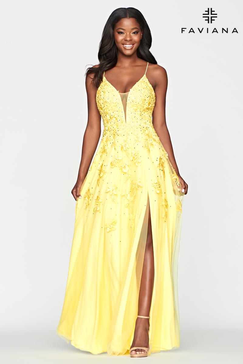 Faviana Glamour Lace A-line Prom Dress S10640