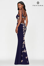 Faviana Open Back Long Prom Dress S10668