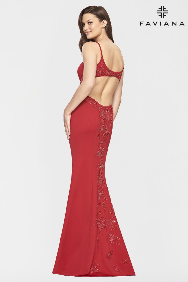 Faviana Open Back Long Prom Dress S10668